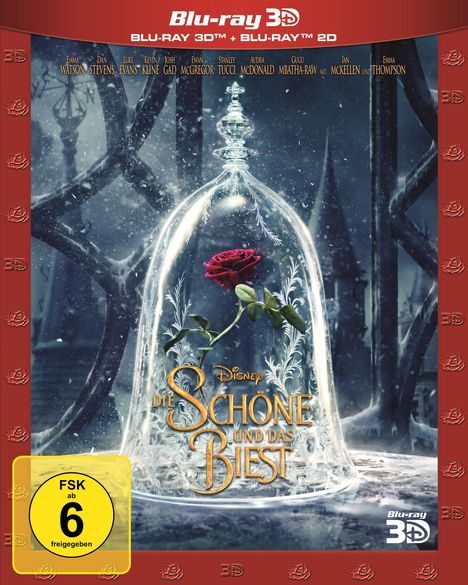 Die Schöne und das Biest (2017) (3D &amp; 2D Blu-ray), 2 Blu-ray Discs