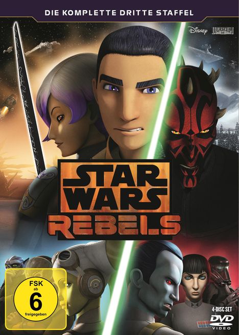 Star Wars Rebels Staffel 3, 4 DVDs
