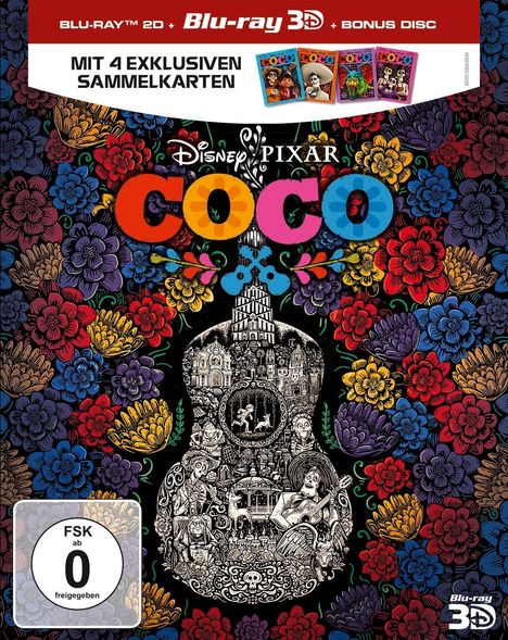 Coco (3D &amp; 2D Blu-ray), 3 Blu-ray Discs