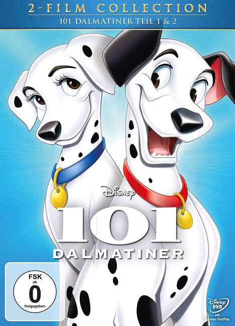 101 Dalmatiner 1 &amp; 2, 2 DVDs