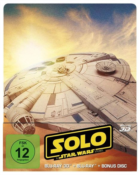 Solo: A Star Wars Story (3D &amp; 2D Blu-ray im Steelbook), 3 Blu-ray Discs