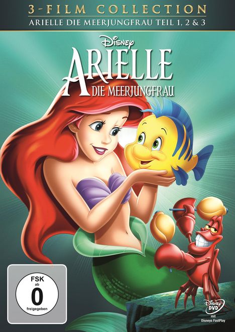 Arielle, die Meerjungfrau Teil 1-3, 3 DVDs