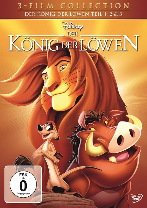 Der König der Löwen Teil 1-3, 3 DVDs