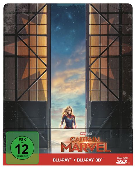 Captain Marvel (3D &amp; 2D Blu-ray im Steelbook), 2 Blu-ray Discs