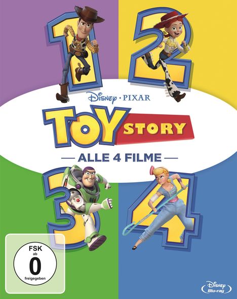 Toy Story 1-4 (Blu-ray), 4 Blu-ray Discs