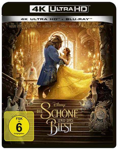 Die Schöne und das Biest (2017) (Ultra HD Blu-ray &amp; Blu-ray), 1 Ultra HD Blu-ray und 1 Blu-ray Disc