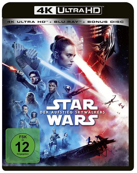 Star Wars 9: Der Aufstieg Skywalkers (Ultra HD Blu-ray &amp; Blu-ray), 1 Ultra HD Blu-ray und 2 Blu-ray Discs