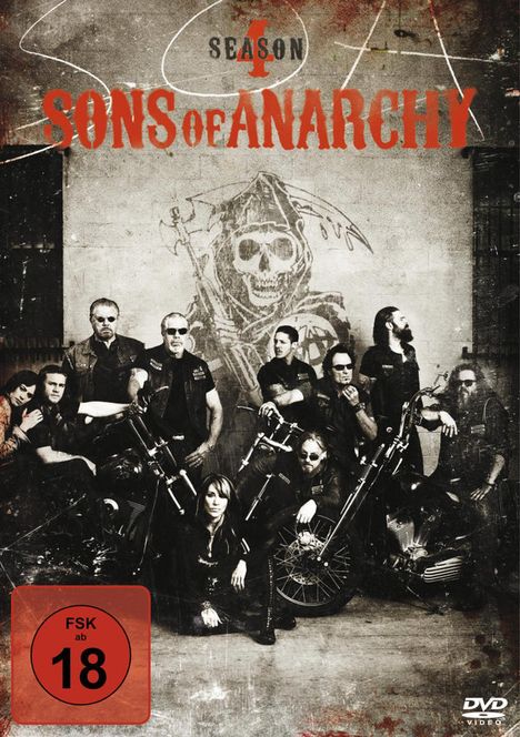 Sons of Anarchy Staffel 4, 4 DVDs