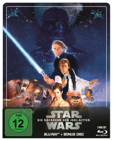 Star Wars Episode 6: Die Rückkehr der Jedi-Ritter (Blu-ray im Steelbook), 2 Blu-ray Discs