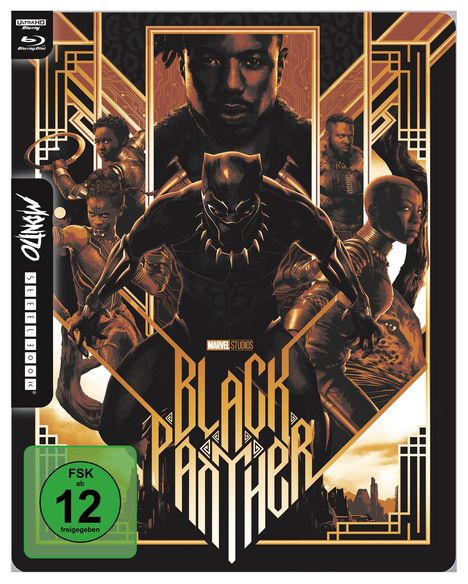 Black Panther (Ultra HD Blu-ray &amp; Blu-ray im Steelbook), 1 Ultra HD Blu-ray und 1 Blu-ray Disc