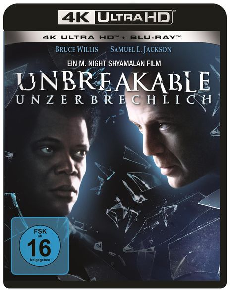 Unbreakable - Unzerbrechlich (Ultra HD Blu-ray &amp; Blu-ray), 1 Ultra HD Blu-ray und 1 Blu-ray Disc