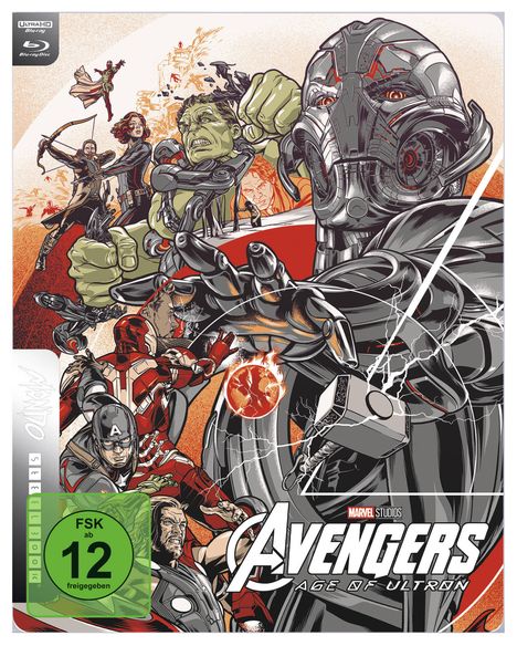 Avengers: Age of Ultron (Ultra HD Blu-ray &amp; Blu-ray im Steelbook), 1 Ultra HD Blu-ray und 1 Blu-ray Disc