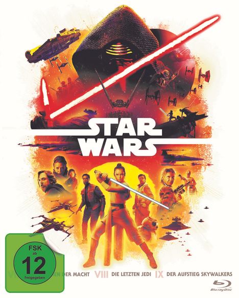 Star Wars Episode VII - IX (Blu-ray), 6 Blu-ray Discs