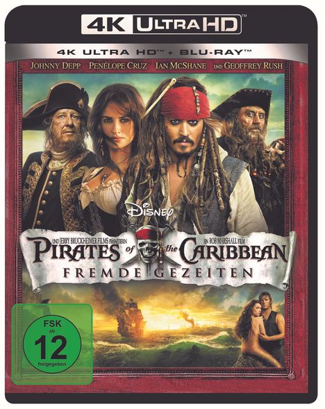 Pirates of the Caribbean - Fremde Gezeiten (Ultra HD Blu-ray &amp; Blu-ray), 1 Ultra HD Blu-ray und 1 Blu-ray Disc