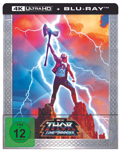 Thor - Love And Thunder (Ultra HD Blu-ray &amp; Blu-ray im Steelbook), 1 Ultra HD Blu-ray und 1 Blu-ray Disc
