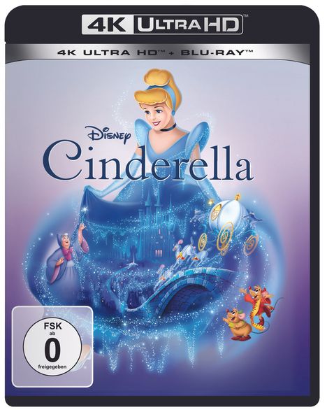 Cinderella (1950) (Ultra HD Blu-ray &amp; Blu-ray), 1 Ultra HD Blu-ray und 1 Blu-ray Disc