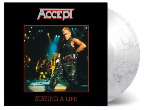 Accept: Staying A Life (180g) (Limited Numbered Edition) (Translucent &amp; Black Mixed Vinyl), 2 LPs