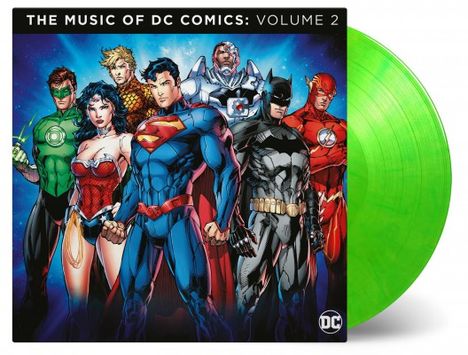 Filmmusik: The Music Of DC Comics: Volume 2 (180g) (Limited Numbered Edition) (Lime Green Vinyl), 2 LPs