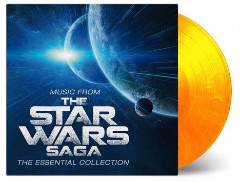 Filmmusik: Music From The Star Wars Saga - The Essential Collection (180g) (Limited Numbered Edition) (Flaming Vinyl), 2 LPs