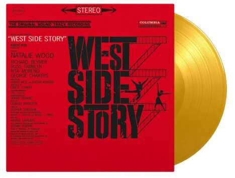 Filmmusik: West Side Story (180g) (Limited Numbered Edition) (Solid Yellow Vinyl), 2 LPs