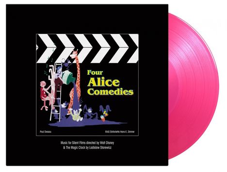 Filmmusik: Four Alice Comedies (180g) (Limited Numbered 25th Anniversary Edition) (Translucent Pink Vinyl), LP