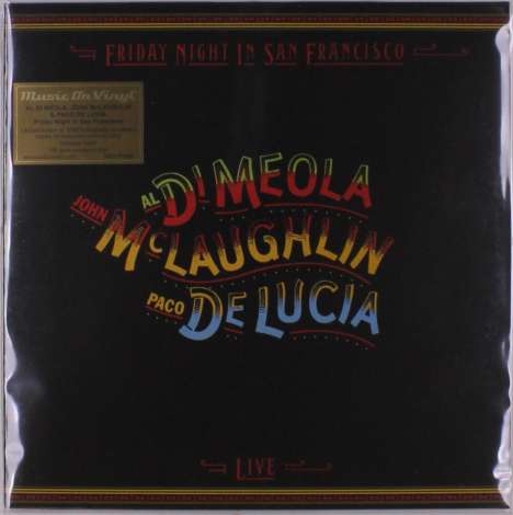 Al Di Meola, John McLaughlin &amp; Paco De Lucia: Friday Night In San Francisco (180g) (Limited Numbered Edition) (Turquoise Vinyl), LP
