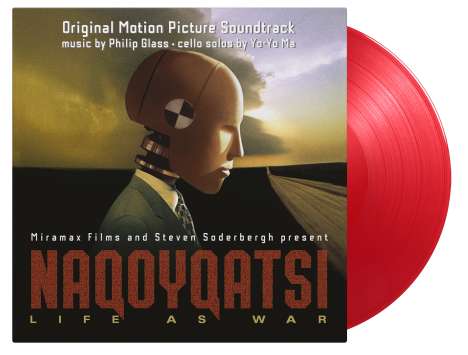 Philip Glass (geb. 1937): Filmmusik: Naqoyqatsi - Life as War (Filmmusik) (180g / Red Vinyl), 2 LPs