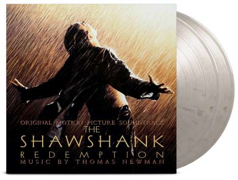Thomas Newman (geb. 1955): Filmmusik: The Shawshank Redemption (DT: Die Verurteilten) (180g) (Limited Numbered 30th Anniversary Edition) (Black &amp; White Marbled Vinyl), 2 LPs