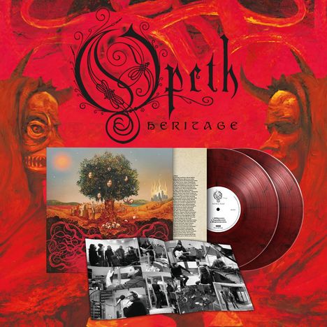 Opeth: Heritage (180g) (Limited Numbered Edition) (Black &amp; Red Marbled Vinyl), 2 LPs