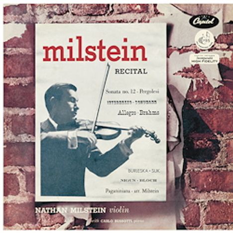 Nathan Milstein - A Nathan Milstein Recital (180g / 33rpm), LP