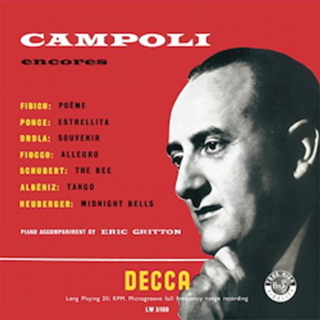 Alfredo Campoli - Encores Vol.1 &amp; 2 (180g), LP