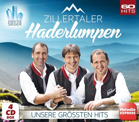 Zillertaler Haderlumpen: Unsere größten Hits, 4 CDs