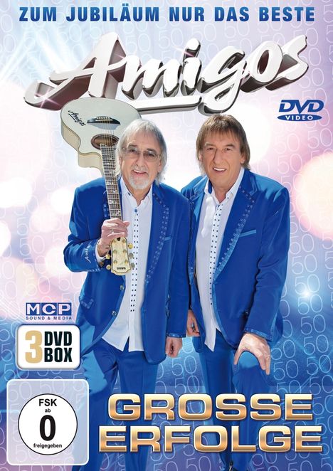 Die Amigos: Große Erfolge: Zum Jubiläum nur das Beste, 3 DVDs