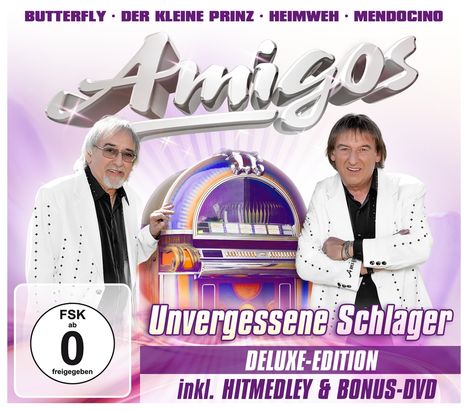 Die Amigos: Unvergessene Schlager (Limited Deluxe Edition) (CD + DVD), 1 CD und 1 DVD