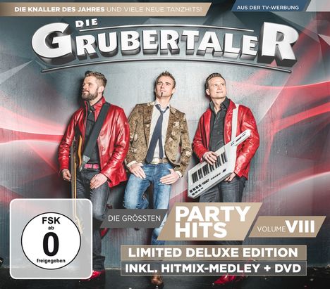Die Grubertaler: Die größten Partyhits Vol.VIII (Limited-Deluxe-Edition), 1 CD und 1 DVD