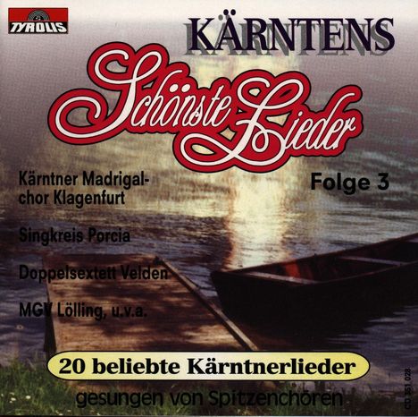 Kärntens schönste Lieder, CD