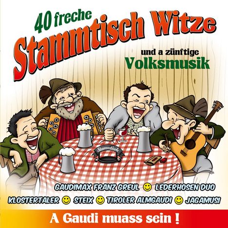 40 freche Stammtisch Witze, CD
