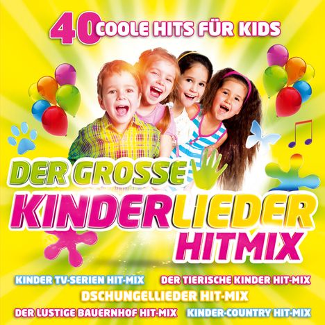 Der gr.Kinderlieder Hitmix-40 coole Hits, CD