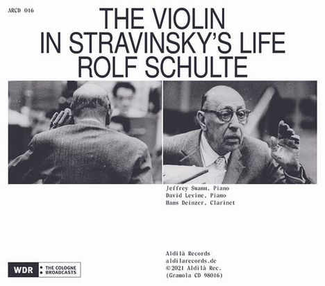 Igor Strawinsky (1882-1971): Werke für Violine &amp; Klavier - "The Violin in Stravinsky's Life", 2 CDs