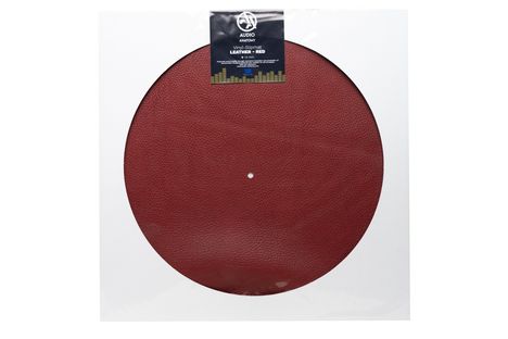 Schallplatten-Matte Slipmat (Leder rot), Zubehör