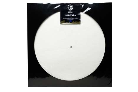 Schallplatten-Matte Slipmat (Leder weiß), Zubehör
