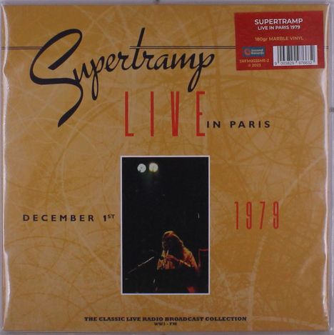 Supertramp: Live In Paris 1979 (180g) (Red Marbled Vinyl), 2 LPs