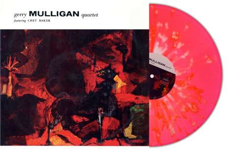 Gerry Mulligan (1927-1996): Gerry Mulligan Quartet Featuring Chet Baker (180g) (Limited Handnumbered Edition) (Red Splatter Vinyl), LP