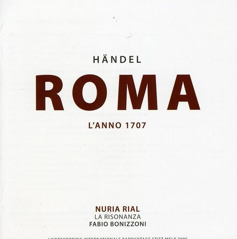 Georg Friedrich Händel (1685-1759): Römische Kantaten, Super Audio CD