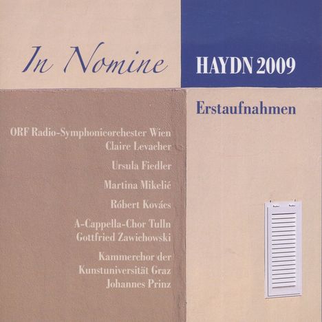 In Nomine - Haydn 2009, CD