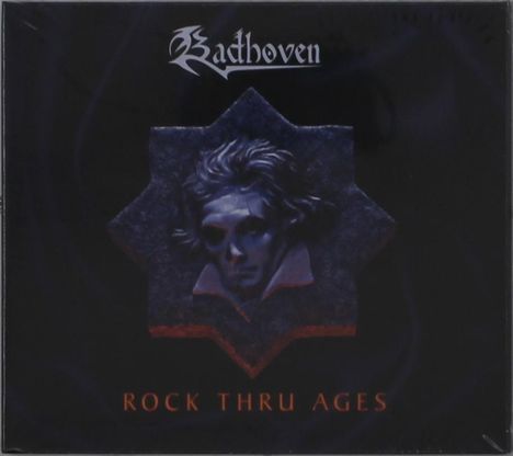 "Rock Thru Ages" und "Zadthoven" in gotischer Schrift. Bild zeigt Beethoven in einem sterneförmigen Relief.