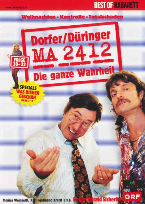 MA 2412 - Folgen 30-32, DVD