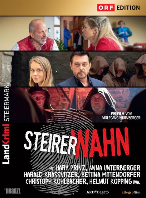 Filmplakat "Steirerwahn" von Wolfgang Murnberger, zeigt mehrere Personen und das ORF Edition Logo.