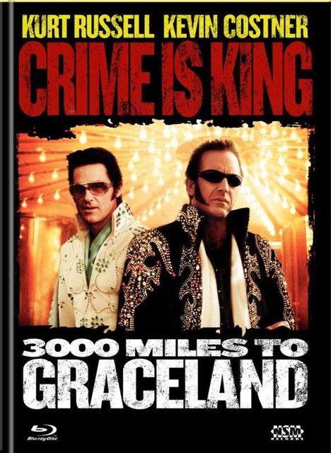 Crime is King - 3000 Miles to Graceland (Blu-ray &amp; DVD im Mediabook), 1 Blu-ray Disc und 1 DVD