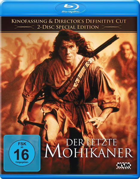 Der letzte Mohikaner (1992) (Special Edition) (Kinofassung &amp; Director's Definitive Cut) (Blu-ray), 2 Blu-ray Discs